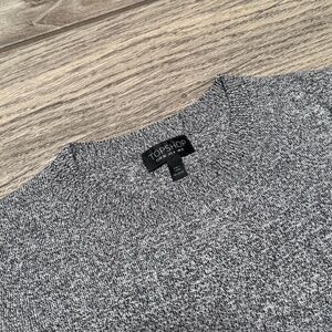 Topshop NWOT gray knit women US 4 short sleeve tee